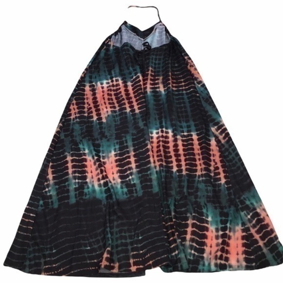 Halter Long Tye Die Dress - Picture 2 of 11